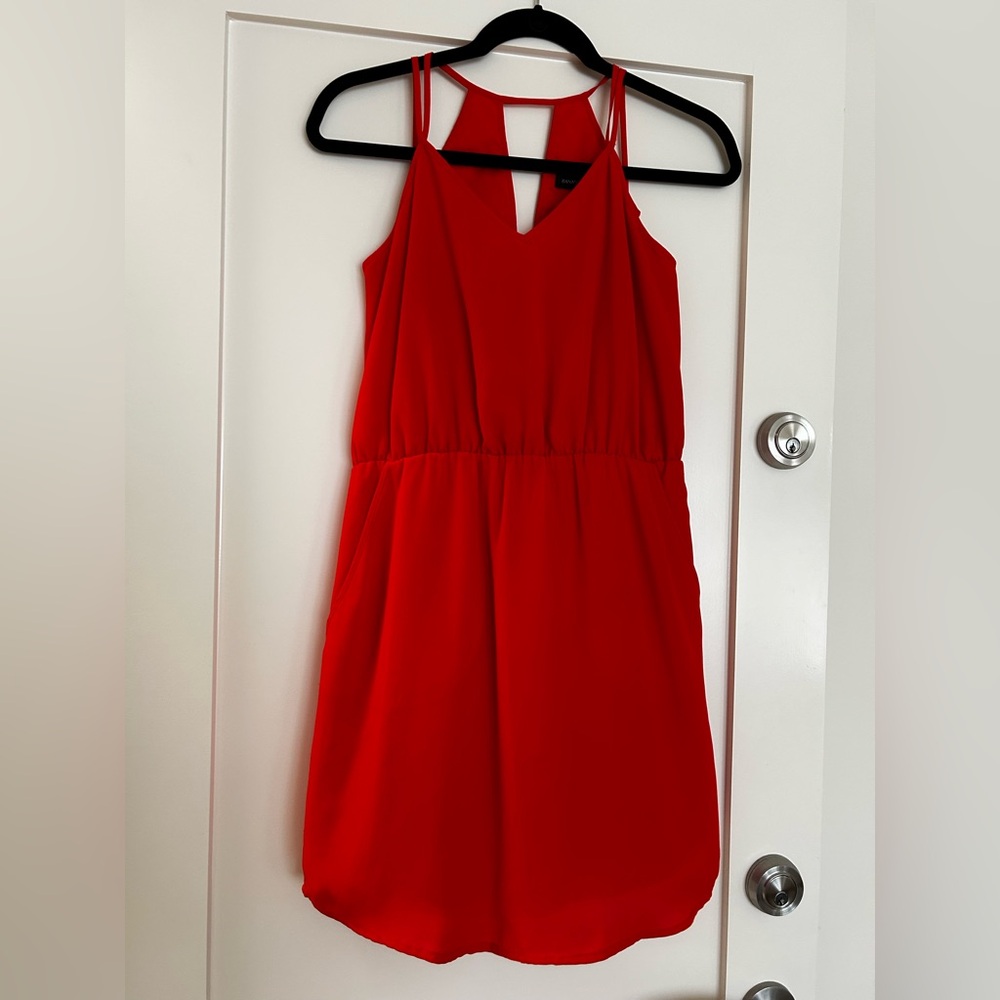 Banana Republic Red Halter Dress (Size 0)